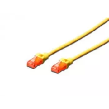 DIGITUS Professional Patch-Cable RJ-45 (M) į RJ-45 (M) 5,0 m UTP CAT 6e halogen-free, liejinis, su apsauga nuo užkabinimo, geltona (DK-1617-050/Y)