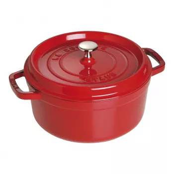 Staub Cocotte Single Pan 24 cm vyšnia