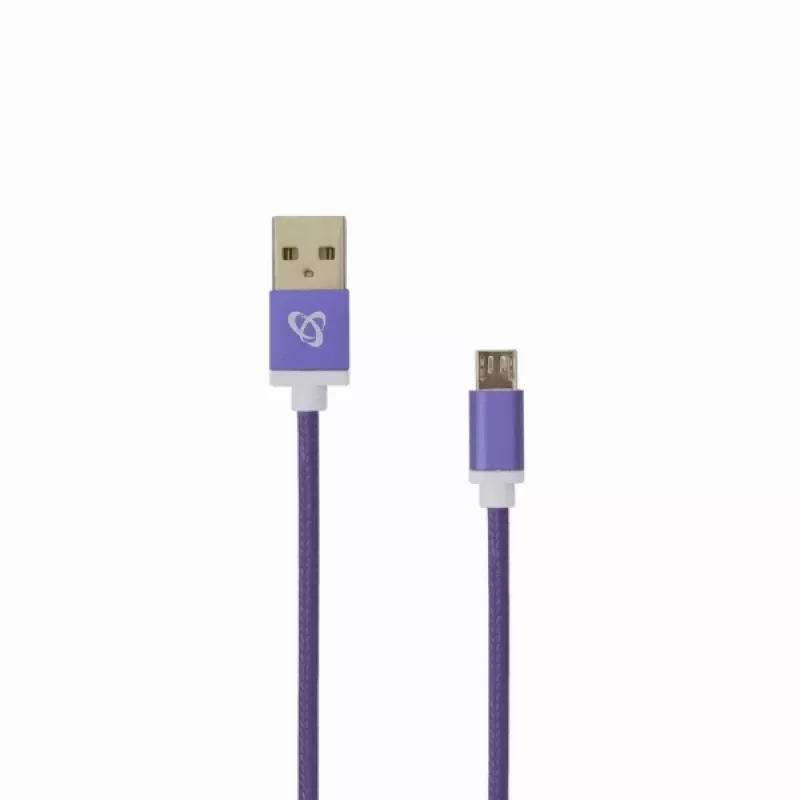 Sbox USB->Micro USB M/M 1m USB-10315 slyvinė violetinė