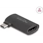 Adapteris DELOCK USB Type-C (kištukas) į HDMI (lizdas) DP Alt Mode 4K kampuotas