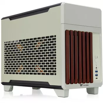 Mini korpusas THERMALTAKE TR100 WS Matcha Green, kompaktiškas dizainas, mini-ITX/microATX palaikymas