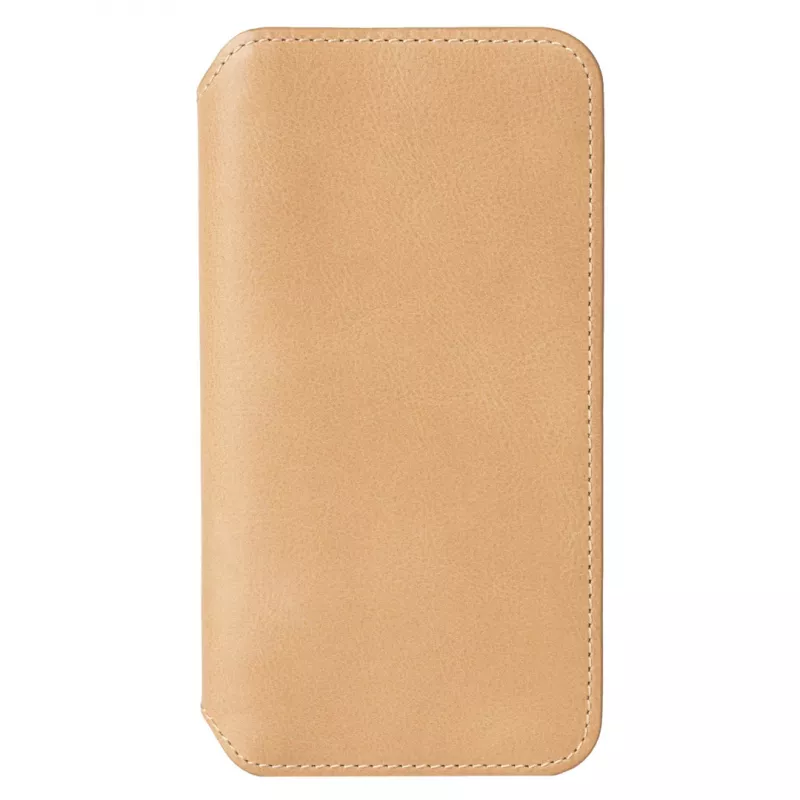 Dėklas-piniginė Krusell Sunne, Apple iPhone 11 Pro Max, vintage nude, odinis, su kortelių kišenėmis