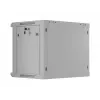 19 inch 9U 600x450 pilkas sieninis montavimo stovas su perforuotomis durelėmis
