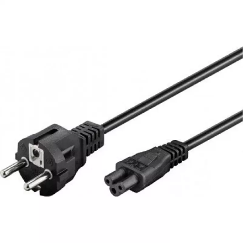 Wentronic Goobay maitinimo laidas su įžeminimo kištuku, 1,8 m, juodas - CEE 7/7 > C5