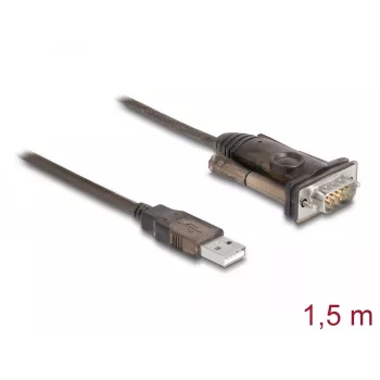 Adapteris USB 2.0 Type-A į RS-232 D-Sub 9 kontaktų kištuką DeLOCK 62646