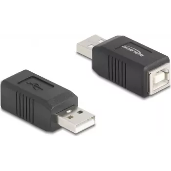 DeLOCK 67202 lyties keitiklis USB Type-A į USB Type-B juodas