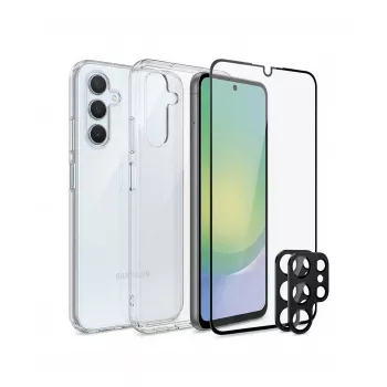 PanzerGlass SAFE 3-in-1 grūdinto stiklo apsauginis rinkinys Samsung Galaxy A56 5G (SA68342)