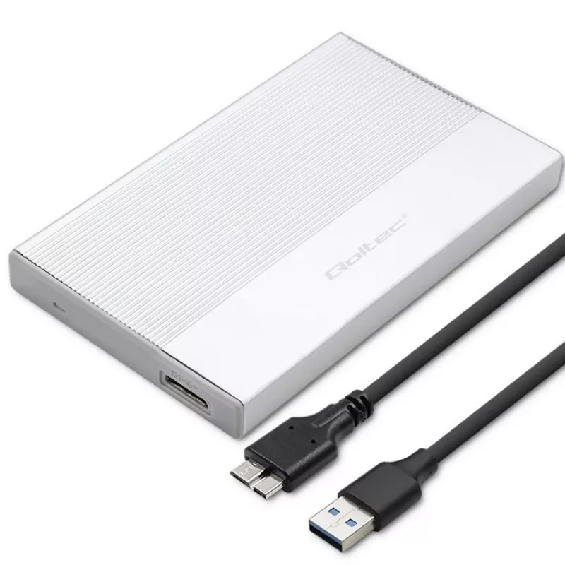 Išorinis korpusas 2,5 inch SATA SSD/HDD QOLTEC 52278 USB 3.0, palaiko iki 2 TB
