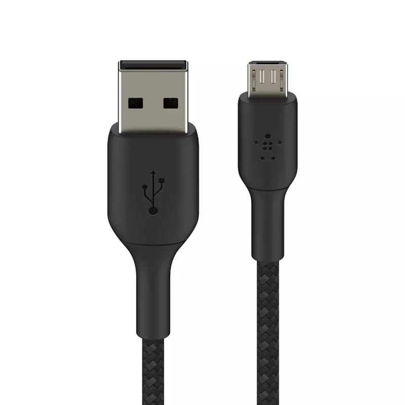 USB kabelis Belkin CAB007bt1MBK 1m USB A Micro-USB A juodas
