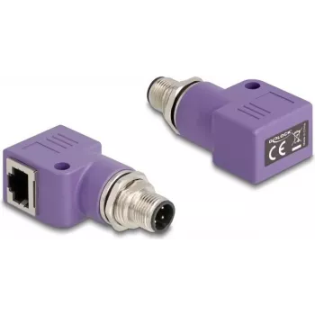 DeLOCK 60679 lyties keitiklis M12 RJ21 violetinis