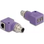 DeLOCK 60679 lyties keitiklis M12 RJ21 violetinis