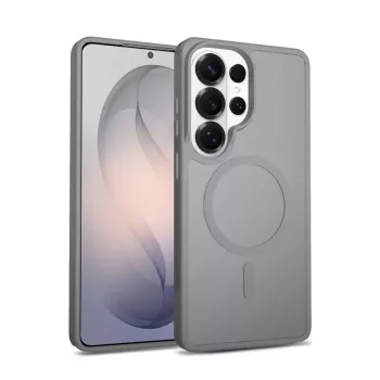 Crong Hybrid Matte Magnetic dėklas Samsung Galaxy S26 Ultra — TPU/PC, pilka
