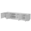 TV spintelė Cama Meble LIVERTI 2000x420x480 mm, balta, medžio drožlių plokštės viršus