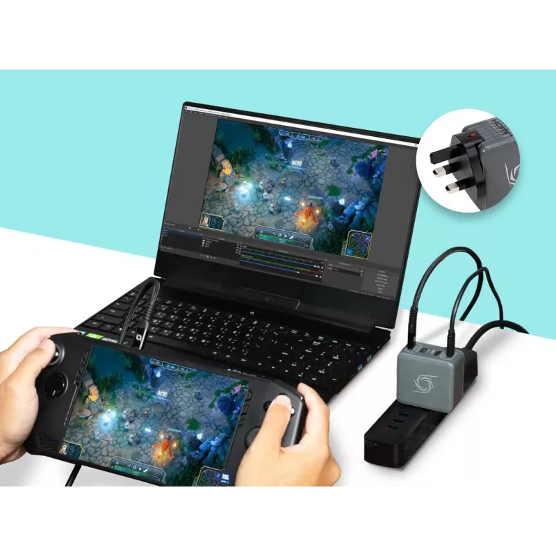AVerMedia GC313Pro universalus juodas AC greitasis įkroviklis patalpoms