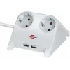 Prailgintuvas Brennenstuhl 1153520222 su 2 kištukiniais lizdais ir 2 USB prievadais, 1,8 m