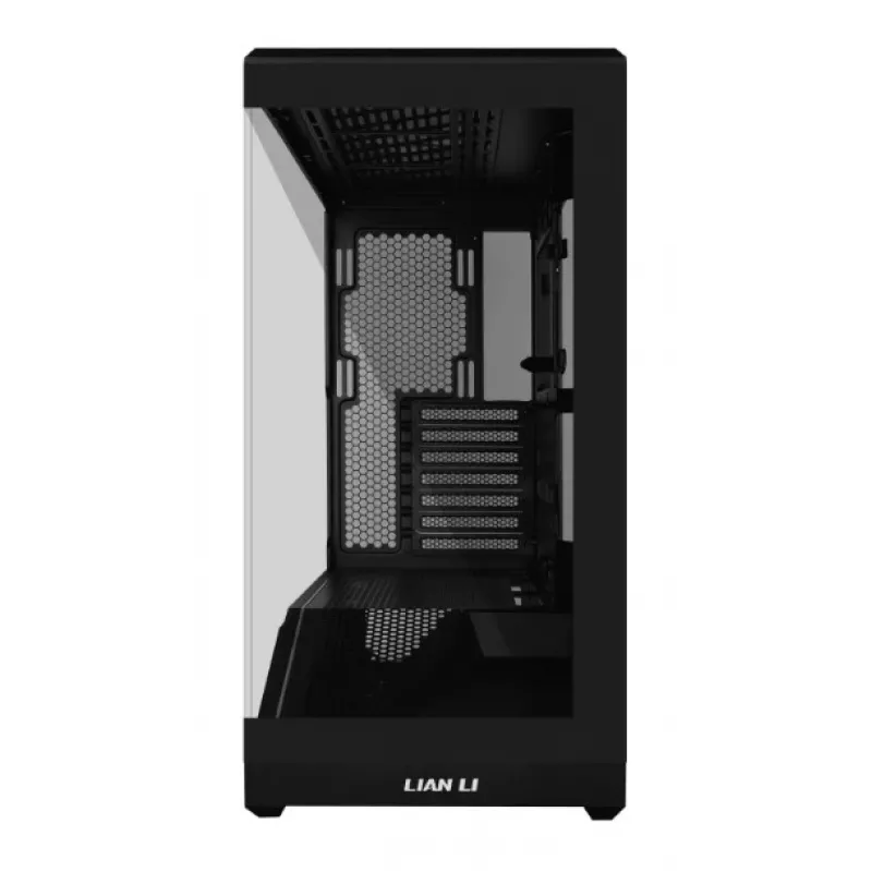 Korpusas Lian Li Vector V100 Midi Tower – Juodas su permatomu paneliu