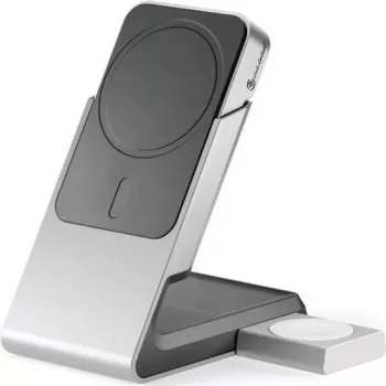 Nešiojamas įkroviklis Alogic Matrix+ 3-in-1 magnetinis belaidis powerbank 10000mAh