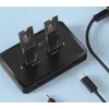 GEMBIRD DD2-U3M2 stalinė dviejų diskų dokavimo stotelė USB Type-C M.2 NVMe ir SATA SSD, palaiko M.2 2242, 20 Gbit/s, RTL9210B