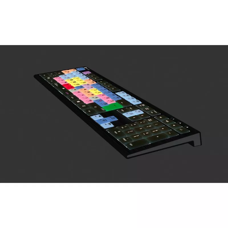 Logickeyboard LKB-MCOM4-A2PC-FR klaviatūra USB AZERTY prancūziška juoda (LKB-MCOM4-A2PC-FR)