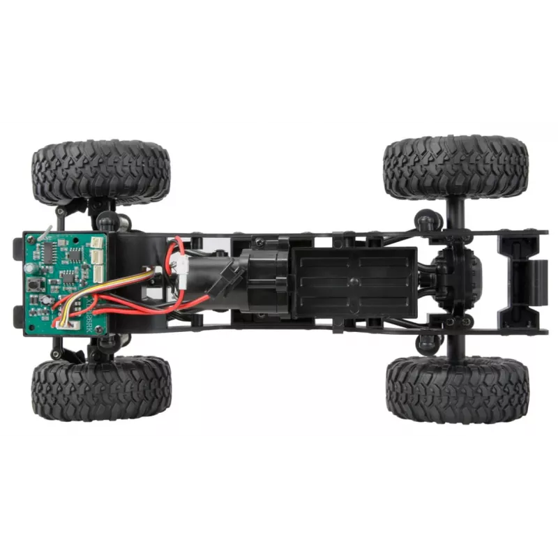 Radijo valdomas ropojantis automobilis Amewi AMXRock 4WD 1:16 RTR, žalias