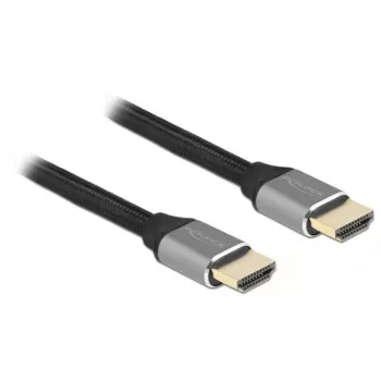 HDMI kabelis DeLOCK Ultra High Speed 48 Gbps 8K 60 Hz pilkas 1 m