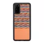 Dėklas Samsung Galaxy S20 man ir wood ruda languota juoda – apsauginis dėklas