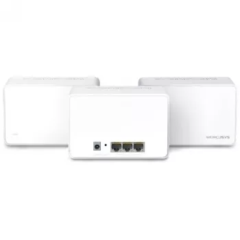 TP-Link Halo H3000X (3 vnt.) belaidis maršrutizatorius, Wi-Fi 6, dvejų juostų (2,4 GHz / 5 GHz), balta
