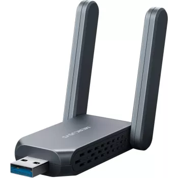 Belaidis USB adapteris MERCUSYS MA37BEH – didelio stiprinimo Wi‑Fi 7 (BE6500) USB-C/USB-A