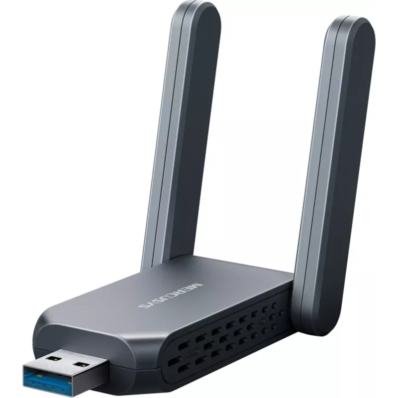 Belaidis USB adapteris MERCUSYS MA37BEH – didelio stiprinimo Wi‑Fi 7 (BE6500) USB-C/USB-A