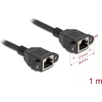 DeLOCK 90784 tinklo kabelis 1 m Cat6a S/FTP RJ-46