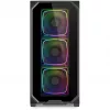 Korpusas PC Sharkoon AK5G RGB Midi Tower Juodas