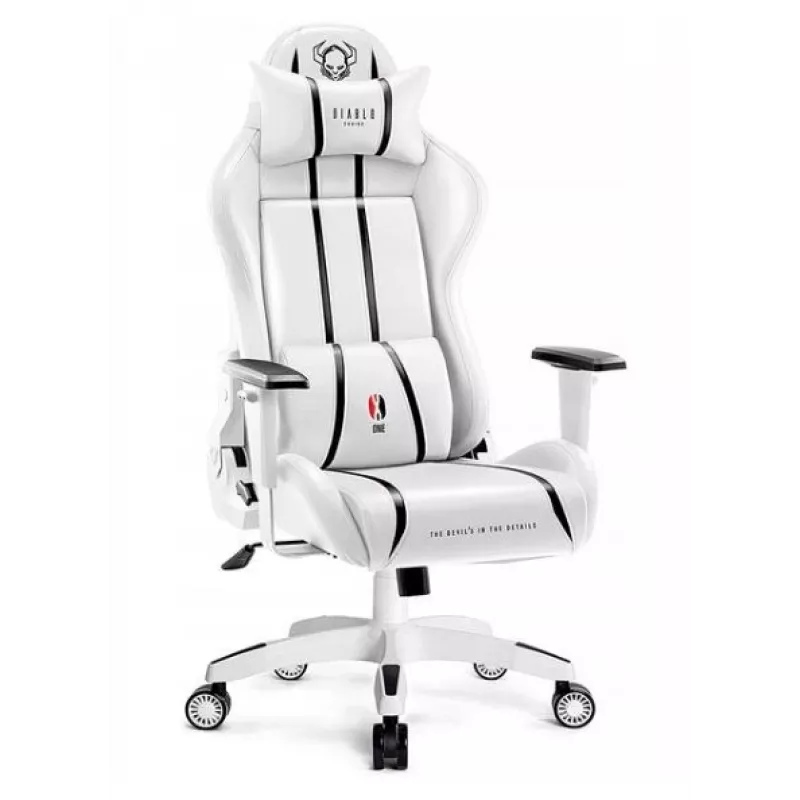 Kėdė Diablo X-ONE 2.0 Normal gaming balta ir juoda