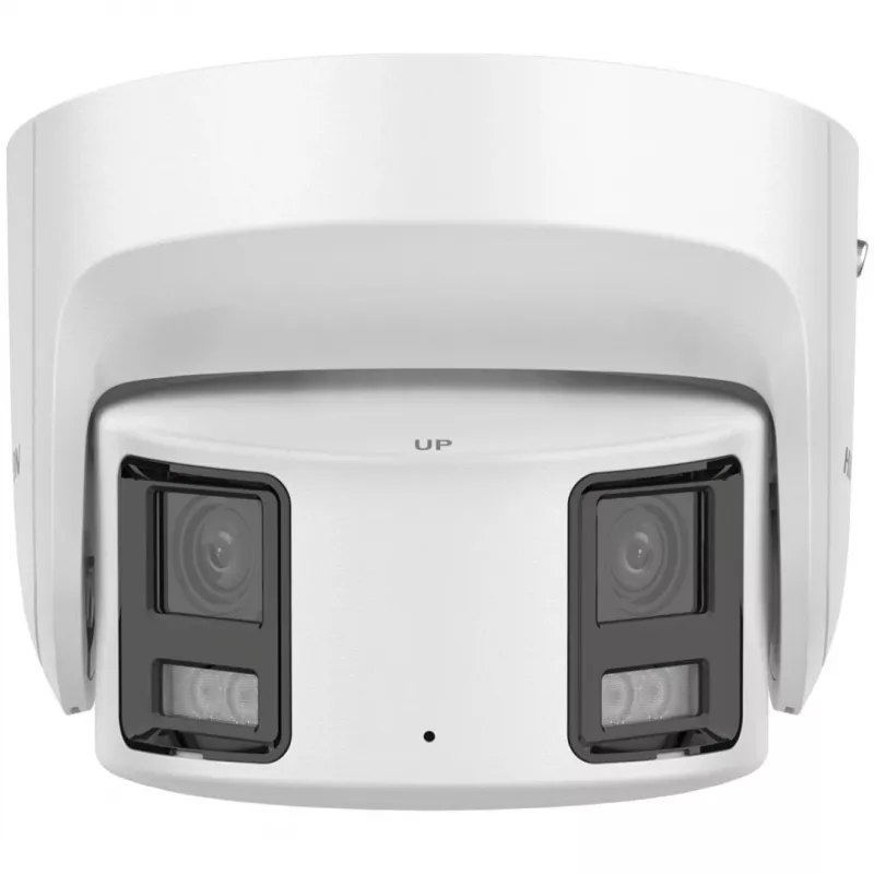 Hikvision DS-2CD2387G2P-LSU/SL (4mm)(C) ColorVu panoraminė bokštelio IP kamera, 8 MP, 4 mm, 180°, IP67, PoE, balta