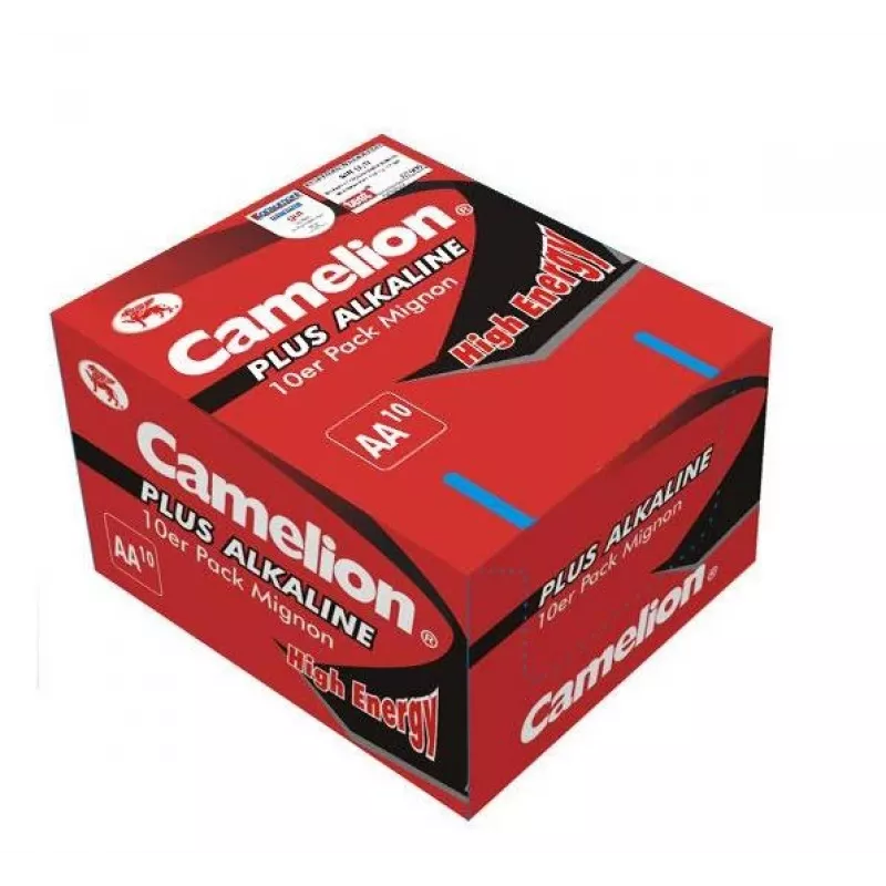 Baterija CAMELION LR6-SP10 AA šarminė vienkartinė 1,5 V, 10 vnt., 49,8 mm x 1,41 cm, 24 g