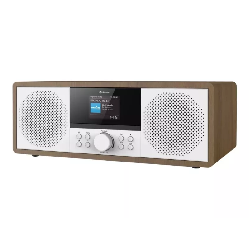 DENVER MIR-270DW internetinis radijas DAB+ FM 20W medinis korpusas