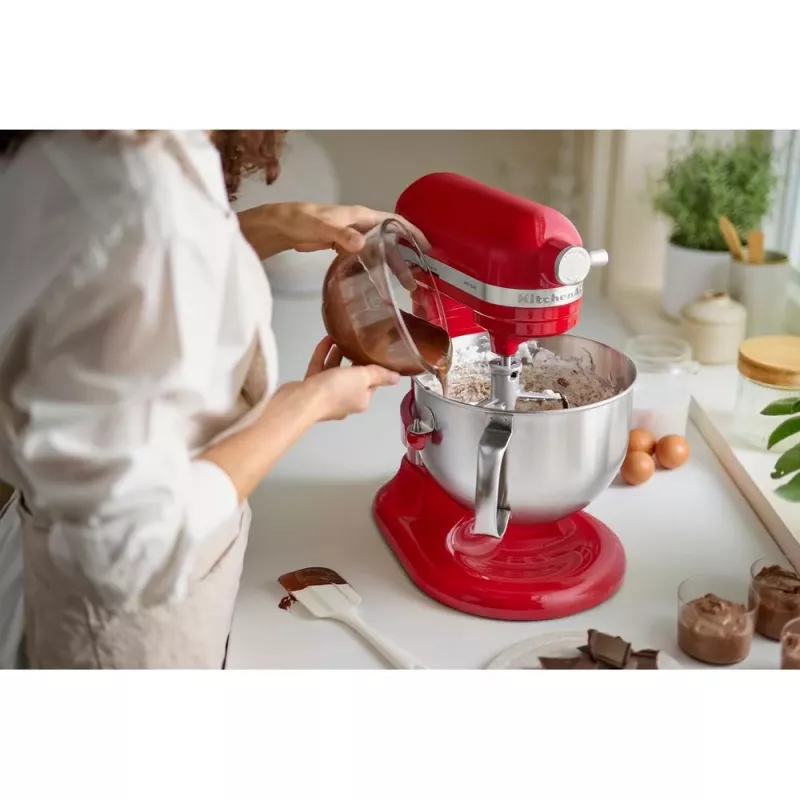 Planetinis maišytuvas KitchenAid 5KSM60SPXEER 375 W pilkas, raudonas, nerūdijantis plienas