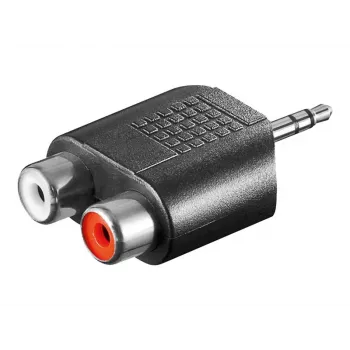 Goobay RCA adapteris, 3.5 mm kištukas į 2 RCA lizdus