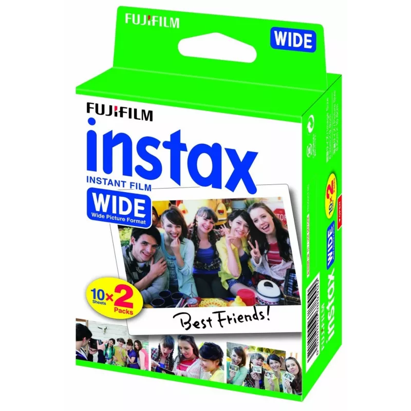 Fujifilm Instax Wide Film momentinė nuotraukų plėvelė 20 vnt 108 x 86 mm