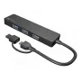 USB šakotuvas NATEC Mayfly USB 3.2 Gen 1 Type-A Type-C 5000 Mbit/s Juodas