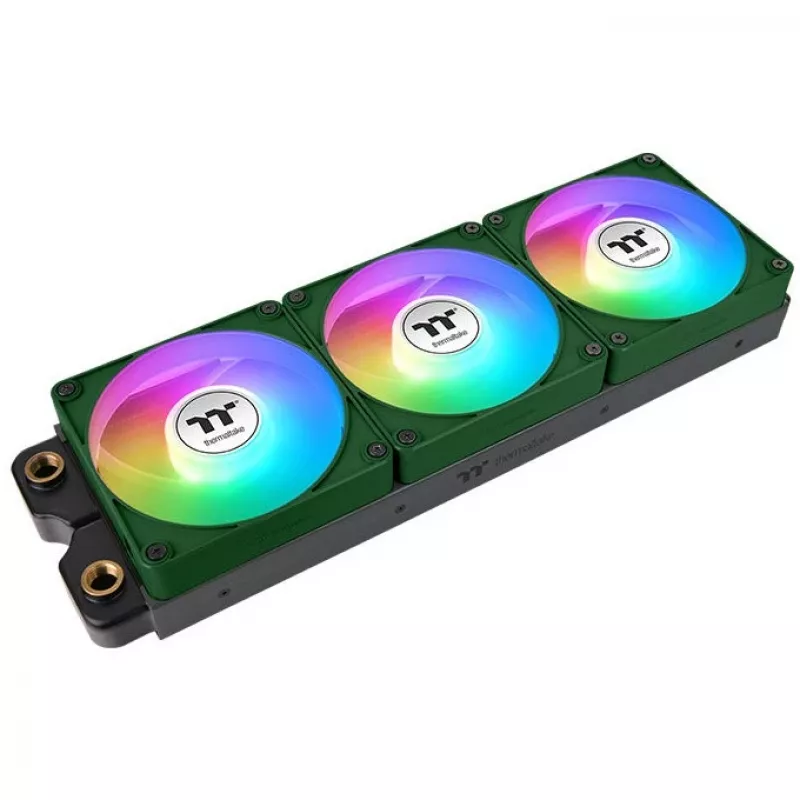 Thermaltake CT120 EX Reverse ARGB Sync 120mm korpuso ventiliatorius 3 vnt. pakuotė Žalia