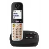 DECT belaidis telefonas Panasonic KX-TGU442 — 2 rageliai, skambučio numerio atpažinimas, 2,1 colio ekranas, juodas/sidabrinis