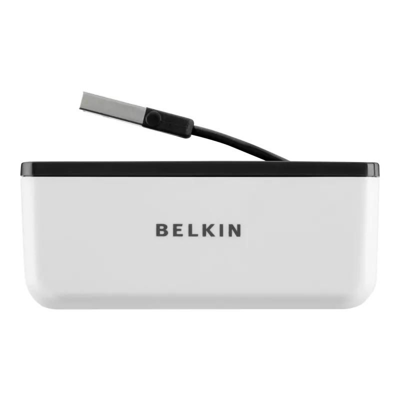 Belkin USB 2.0 4 prievadų kelioninis USB šakotuvas, sidabrinis, F4U021bt