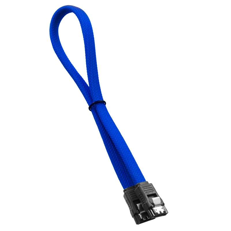 CableMod ModMesh SATA kabelis - Serial ATA 150/300/600 - SATA (M) į SATA (M) - 60 cm - Mėlynas (CM-CAB-SATA-N60KB-R)