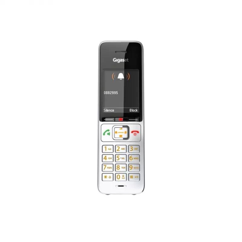 Gigaset COMFORT 500HX duo analoginis/DECT telefono aparatas su skambučio ID, juodas, sidabrinis