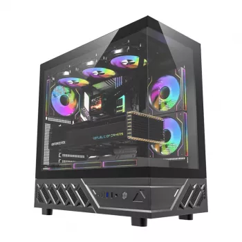 Kompiuterio korpusas DarkFlash DS950 (juodas) – vidutinis bokštas ATX suderinamas