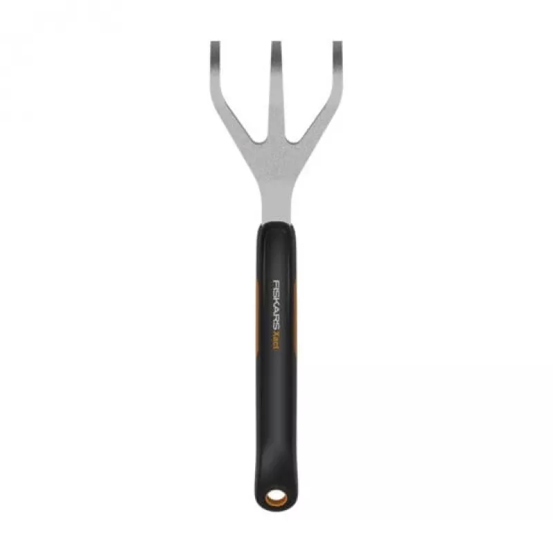 Fiskars Xact Black rankinis kultivatorius, nerūdijantis plienas