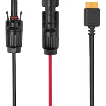 Laidas EcoFlow LMC4-XT60I-2.5M saulės kolektoriams, XT60i jungtis, 2,5 m, juoda/raudona