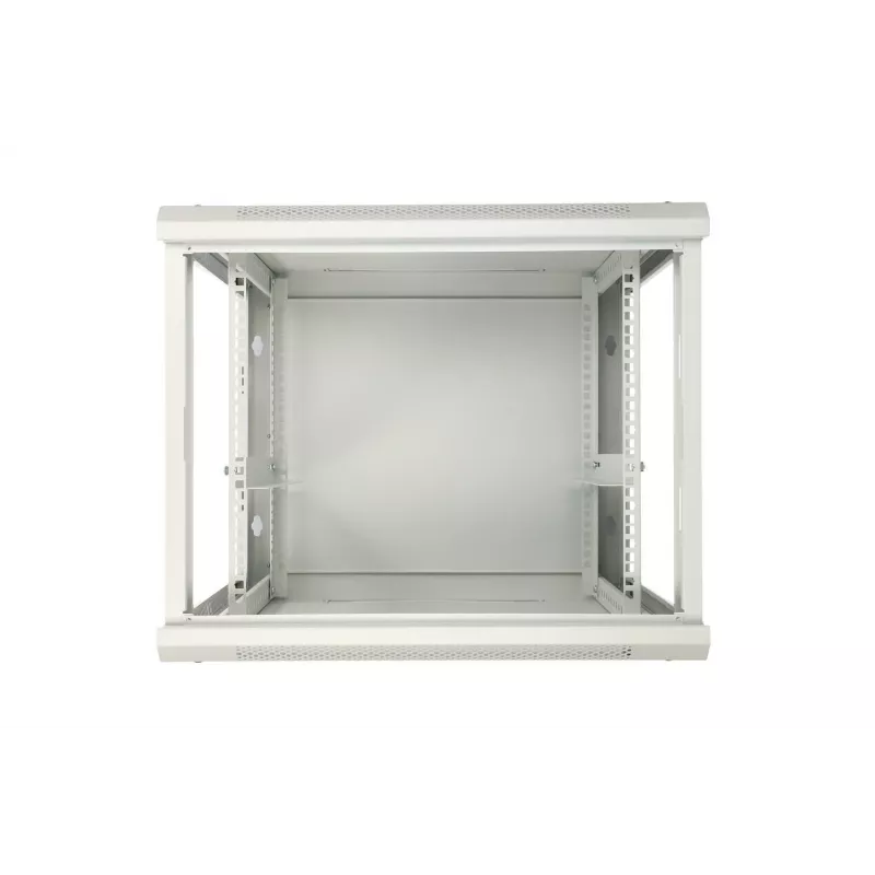Extralink sieninis stelažas 12U 600x450 pilkos spalvos, metalinės durelės