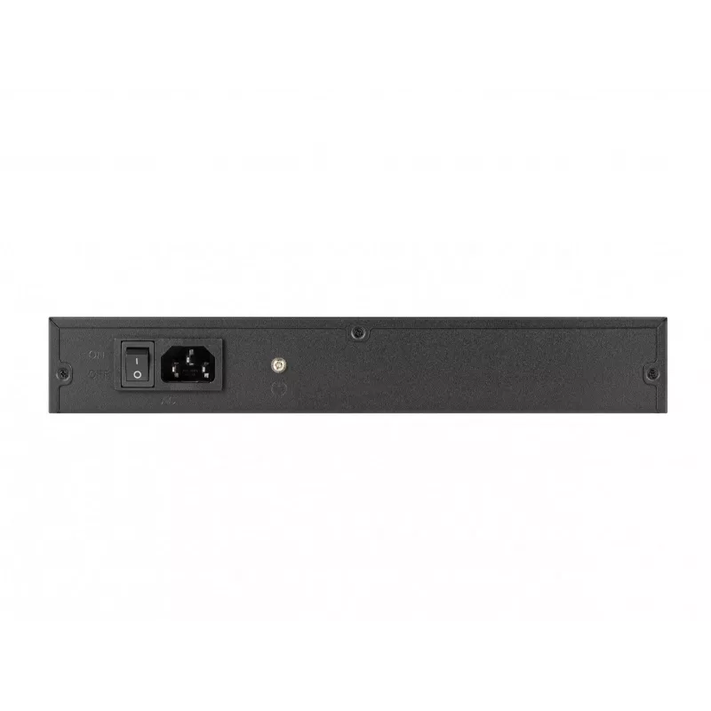 Nevaldomas jungiklis LANBERG RSGE-24 — 24× Gigabit Ethernet 1U, montuojamas į stelažą, juodas