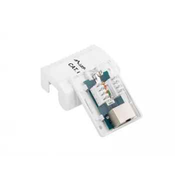 Paviršinė RJ-45 jungties dėžutė balta Lanberg OS6-0001-W